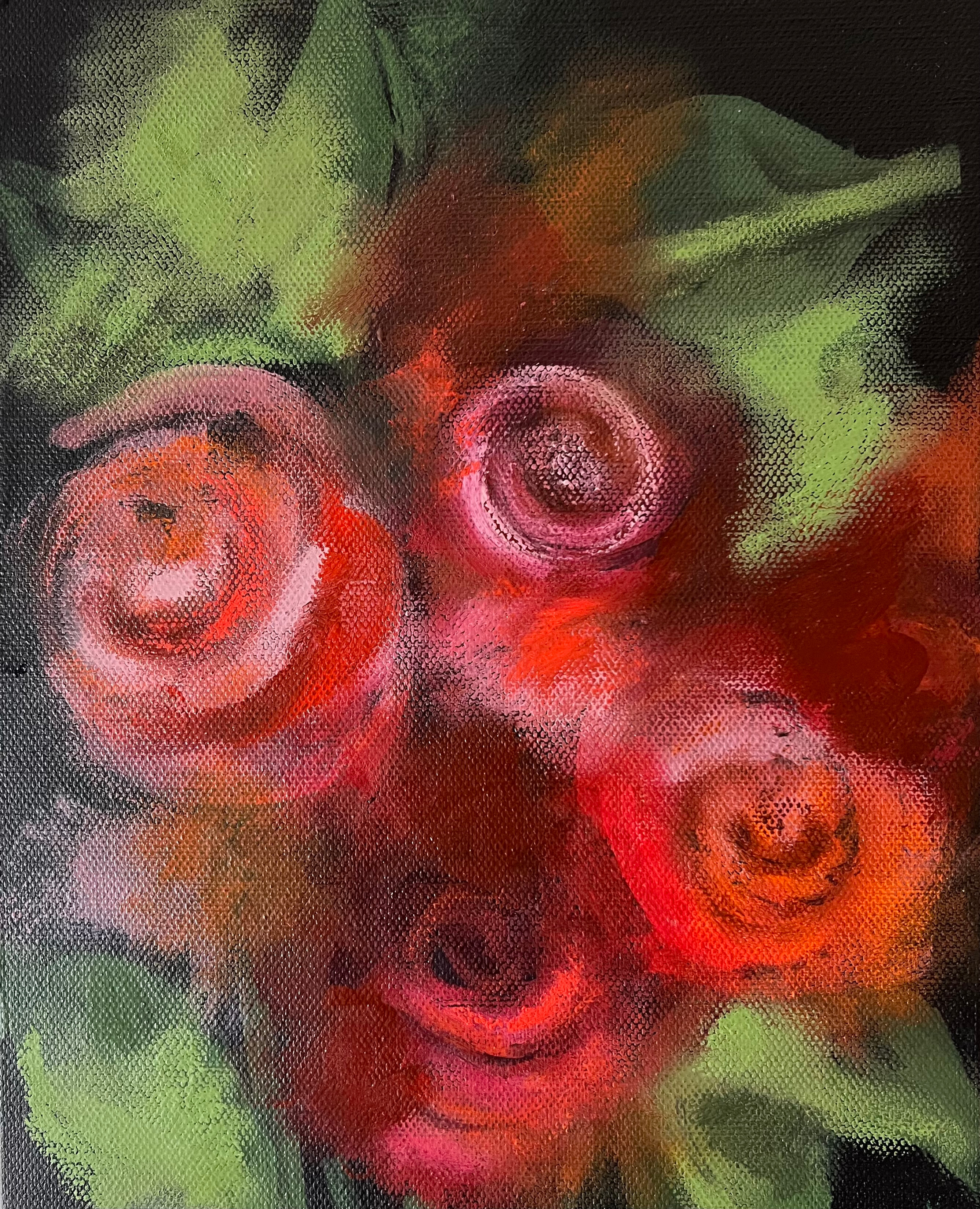 'Scarlet Hues' FRAMED