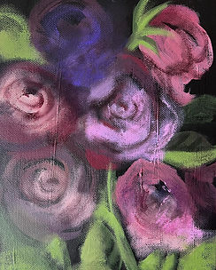 Flemish Roses contemporay painting