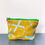 Thumbnail: Kisses Pouch Medium Yellow/Blue Linen