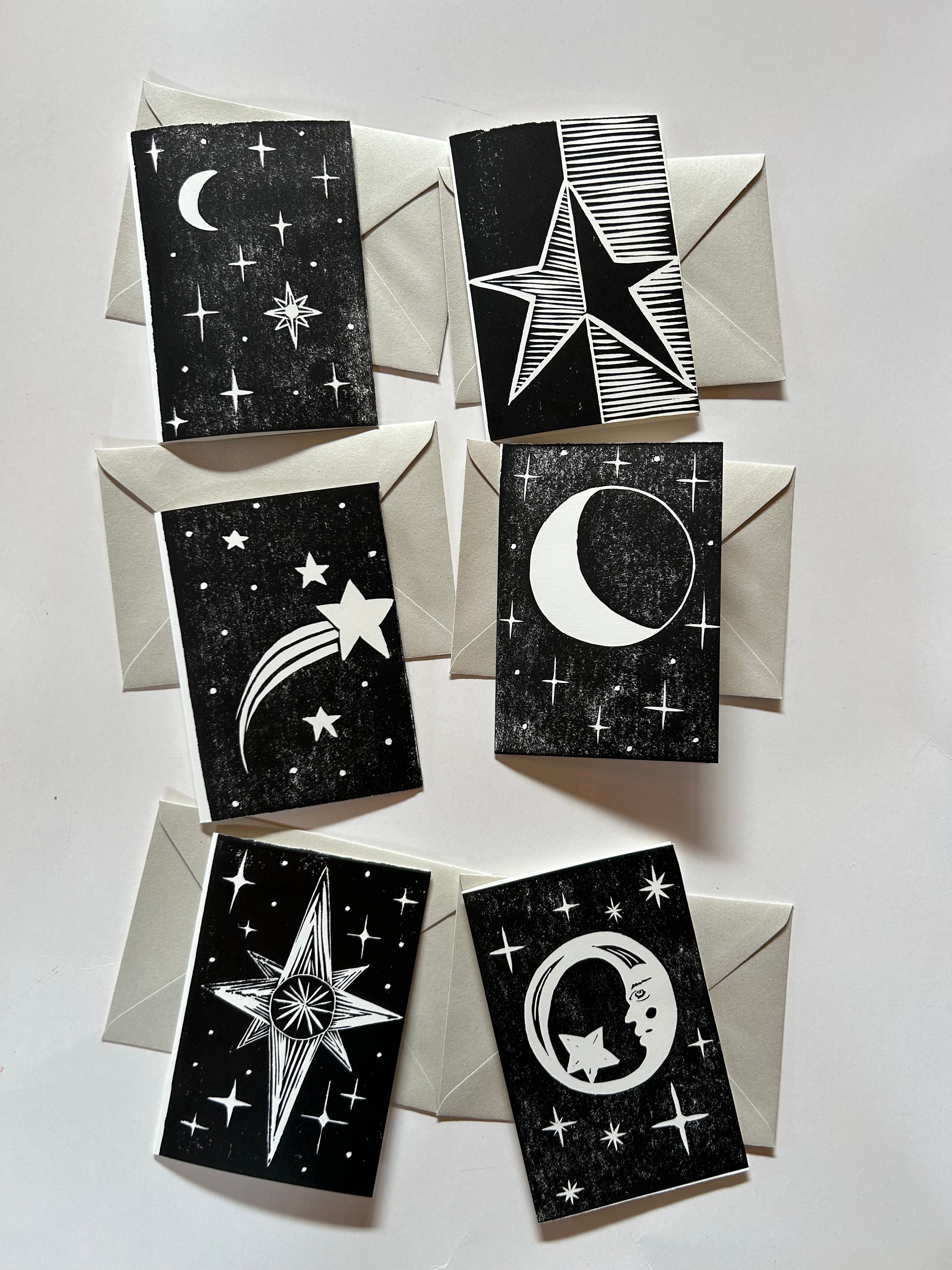 Moon and Star notelets