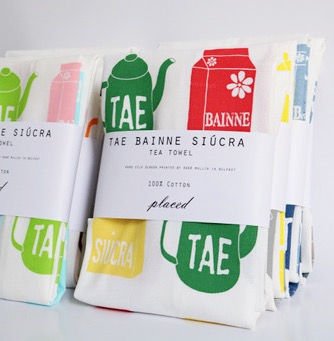 Red Green Yellow Cotton Tae Tea Towel