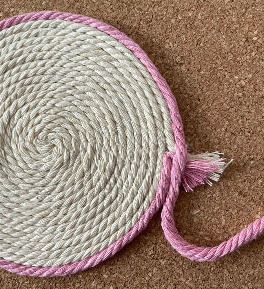 DIY Faux Macrame Placemats