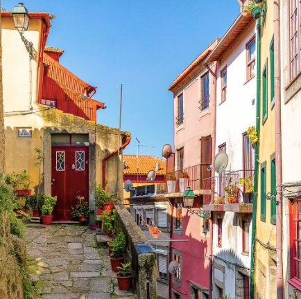 Porto charming narrow streets
