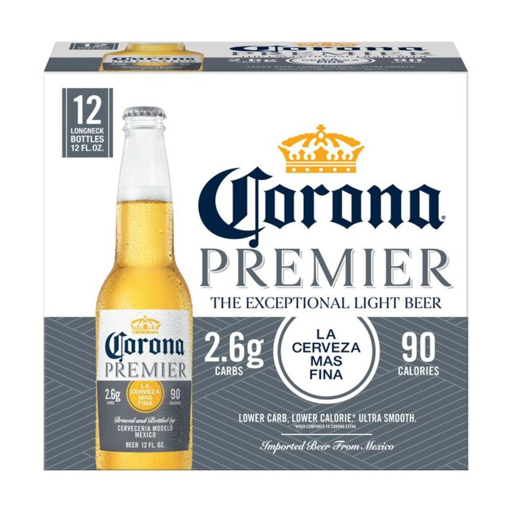 Corona Premier Mexican Lager Light Beer 12x 12oz Bottles