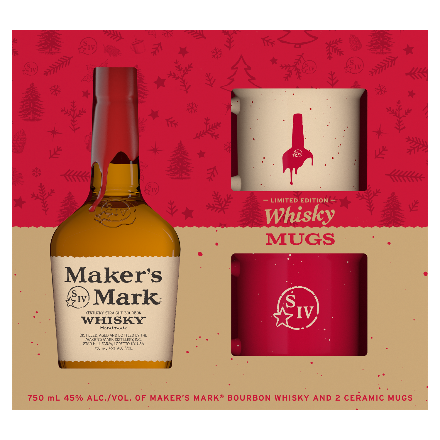 Maker's Mark Gift Set 750ml Bottle