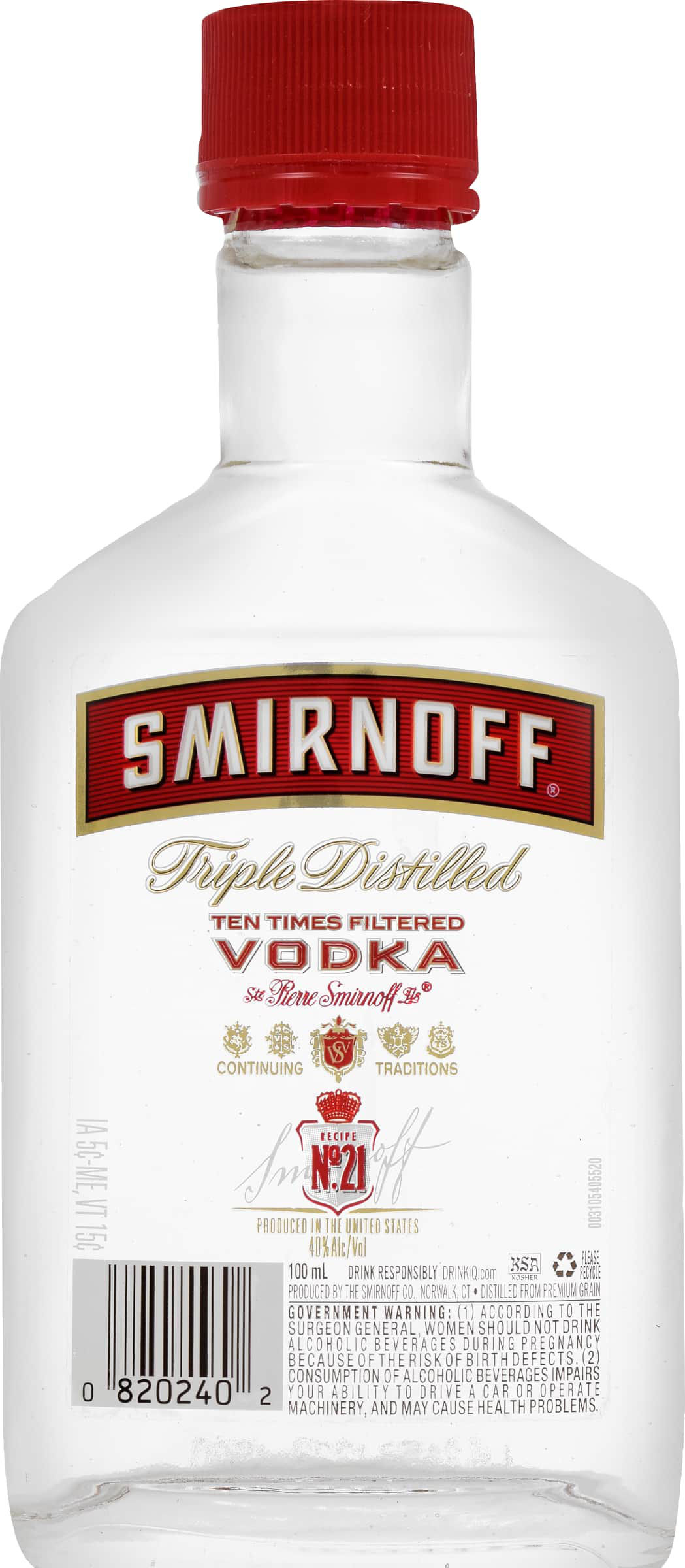 Smirnoff No. 21 Vodka 100ml Bottle