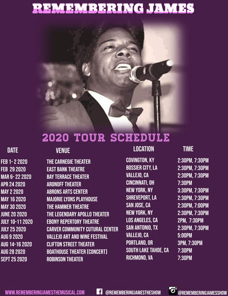 **UPDATED TOUR SCHEDULE**