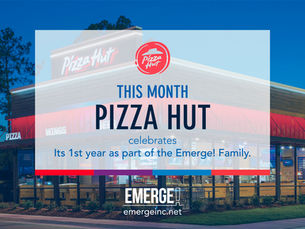 PIZZA HUT CELEBRATES ITS FIRST ANNIVERSARY WITH EMERGE!