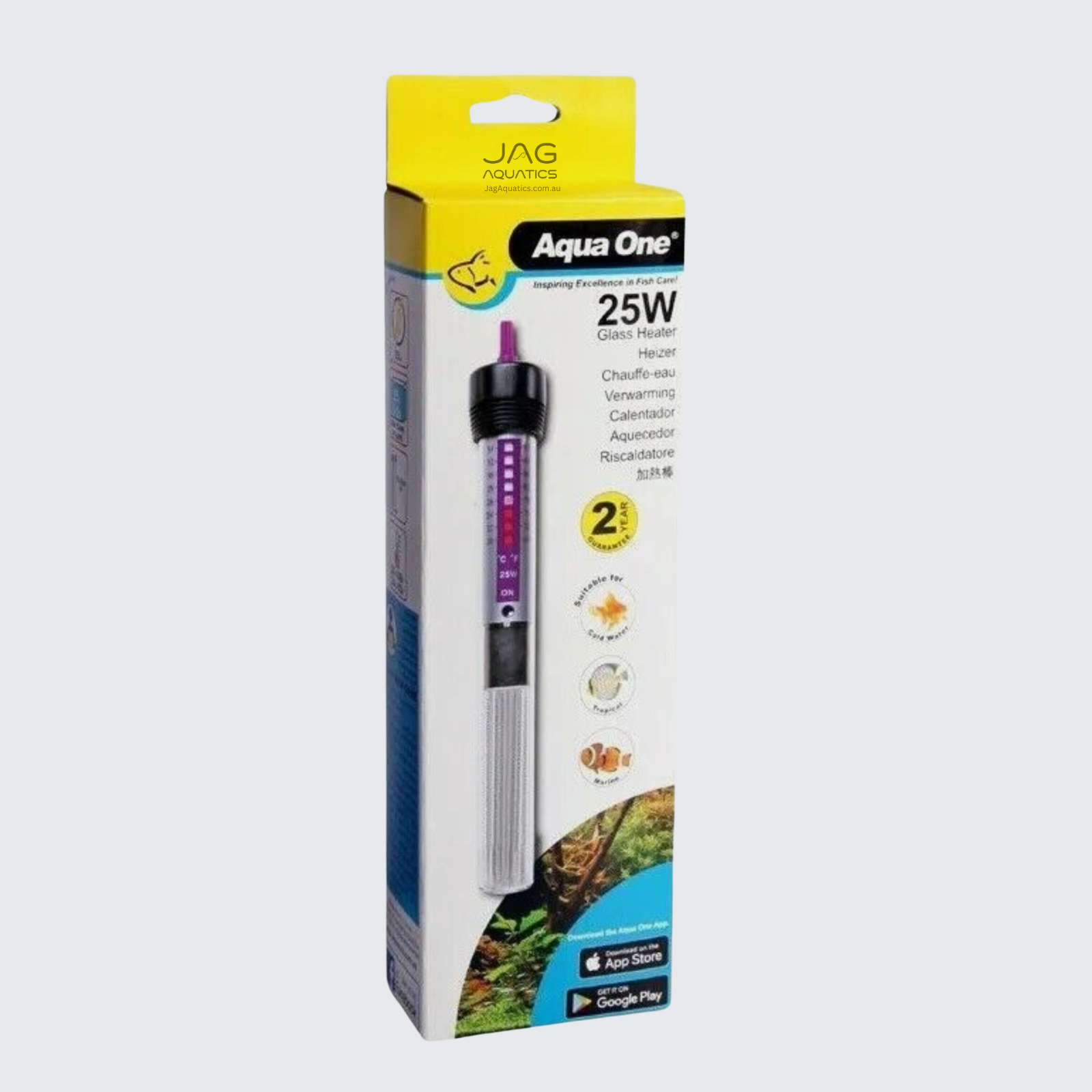 Aqua One Glass Heater 25W