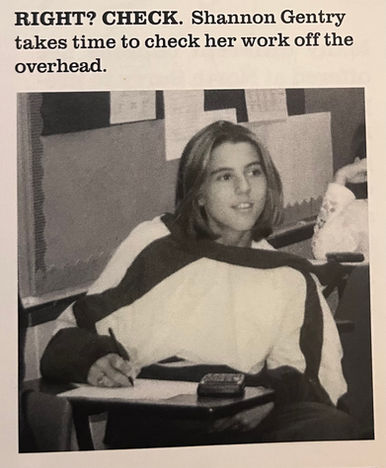 Yearbook photo of Shannon Gentry