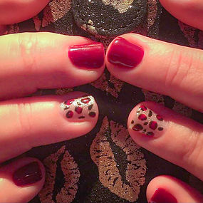 Cat print nail art spa add-on at Mini Spa VT and Blue Lotus Shop
