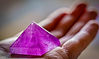 Amethyst crystal conduit work in hand in biomat technology at Mini Spa VT and Blue Lotus Shop