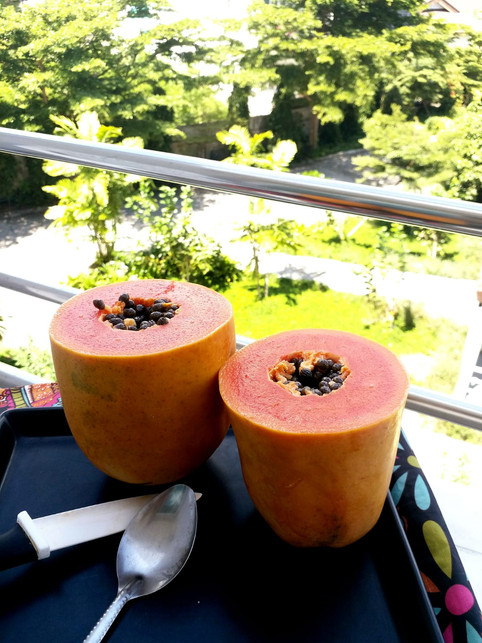 Local papaya, Anthony Bourdain and Mission of TLG Living