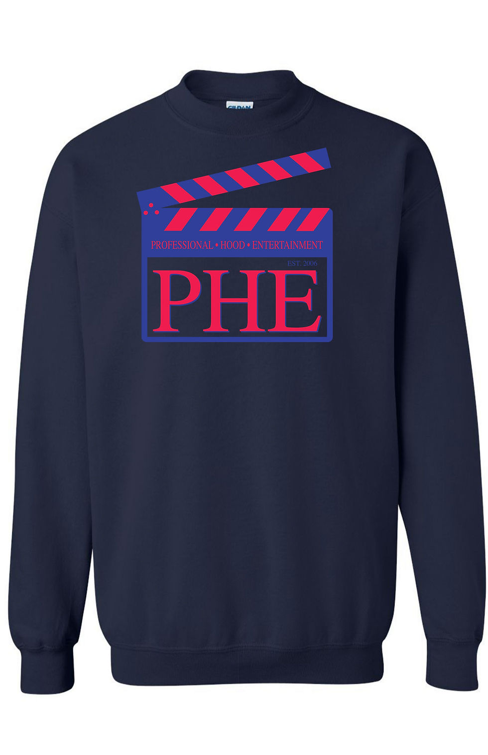 Thumbnail: PHE Unisex Sweat Shirt Est. 2006 Style- Blue/Red Logo