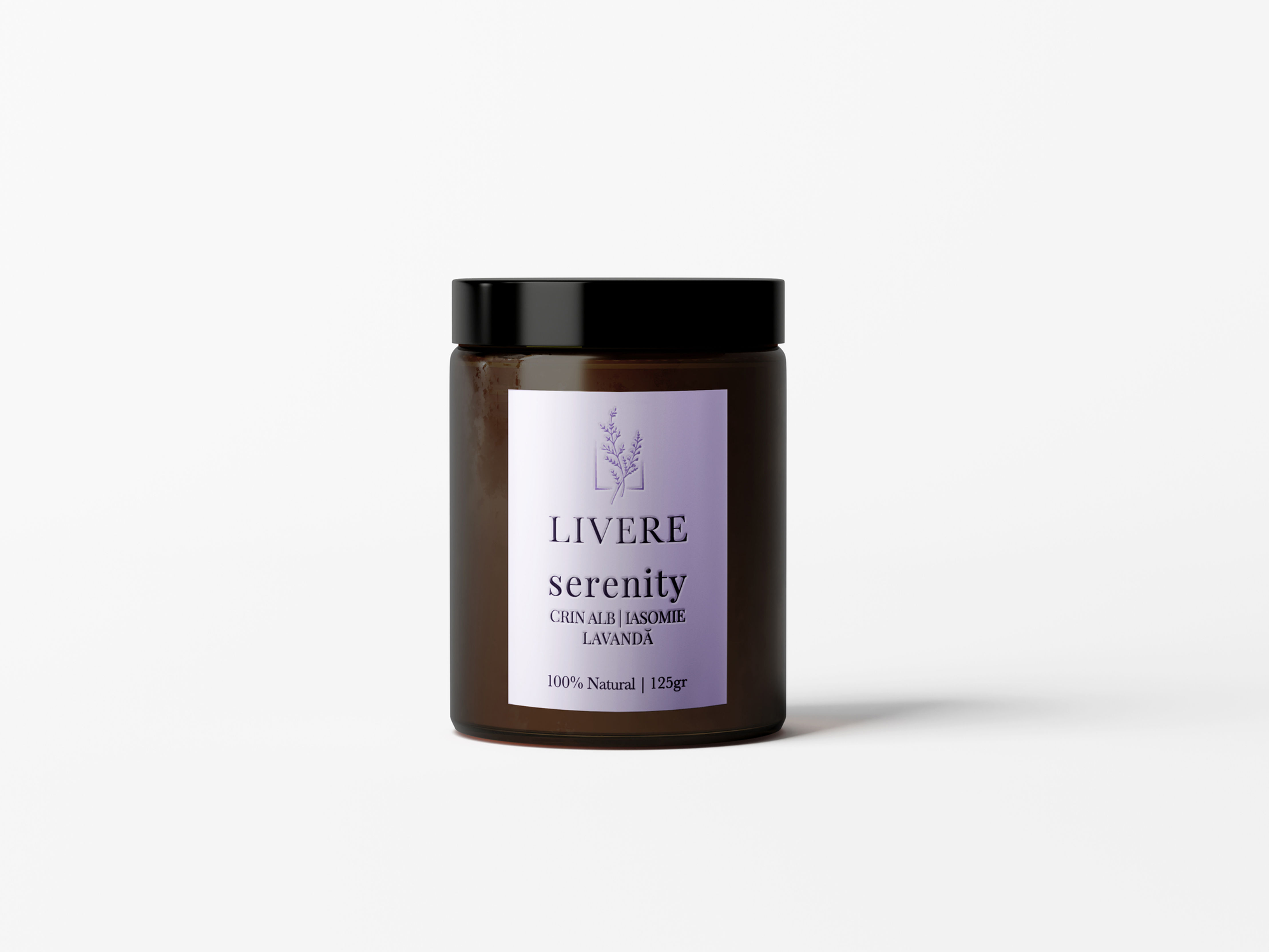 serenity-lumânare-naturală-din-ceară-de-soia-cu-ulei-esențial-de-lavandă-bio-iasomie-crin-alb-livere-lavender-125gr-01