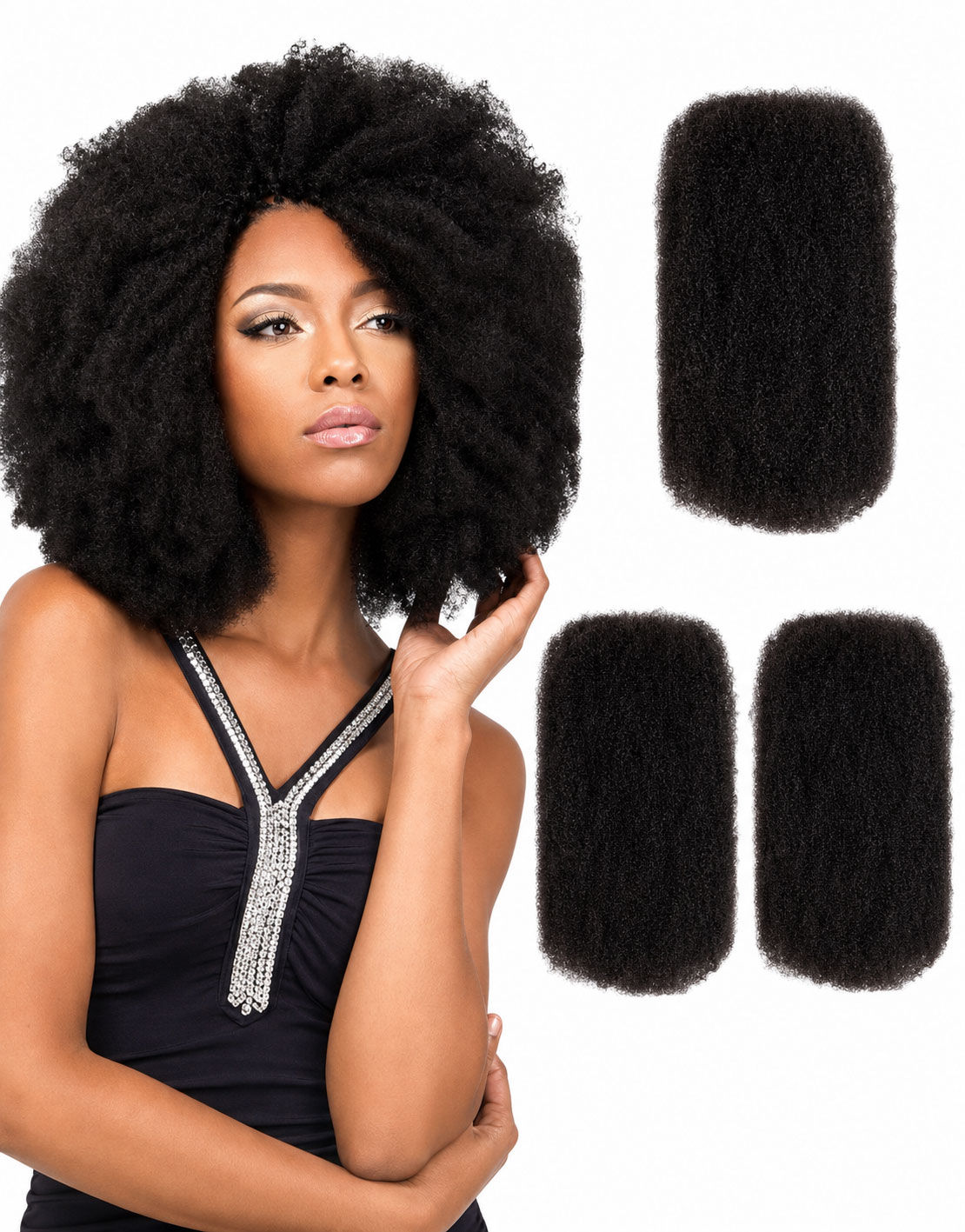 Afro Kinky Bulk Human Hair