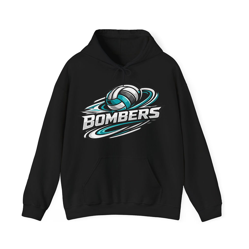 Thumbnail: Bombers Volleyball Team Hoodie – Logo Pullover for Fans & Players