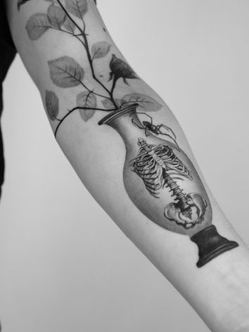 black work tattoo design