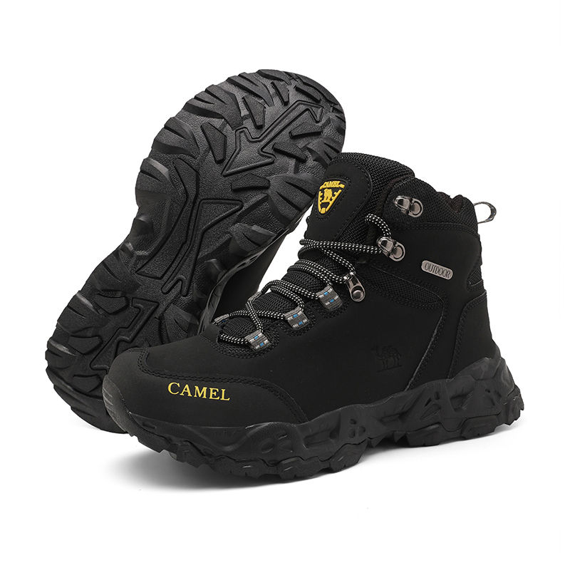 Miniatura: Outdoor Waterproof Hiking Shoes for Men  Leather Walking Sneakers Anti-Slip Clim