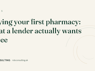 Buying your first pharmacy: what a lender actually wants to see