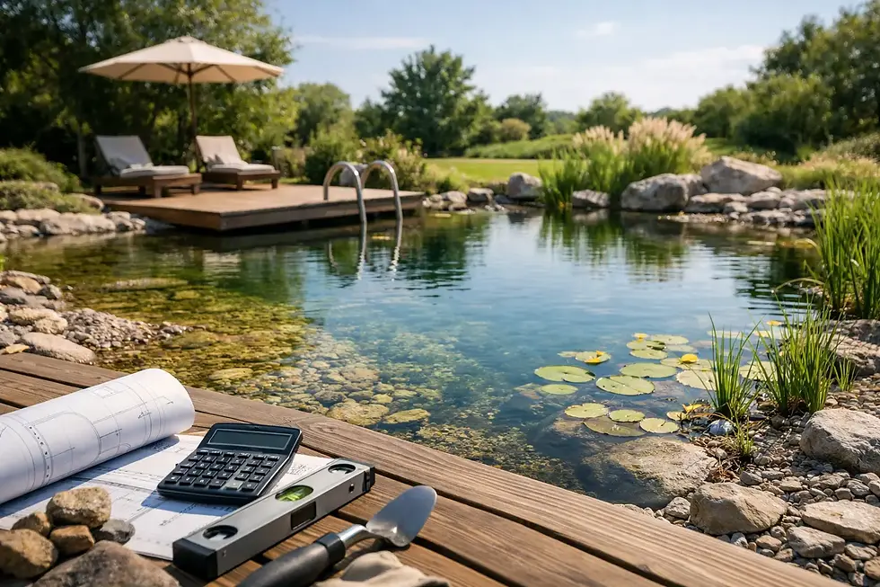 Schwimmteich anlegen: Kosten realistisch planen