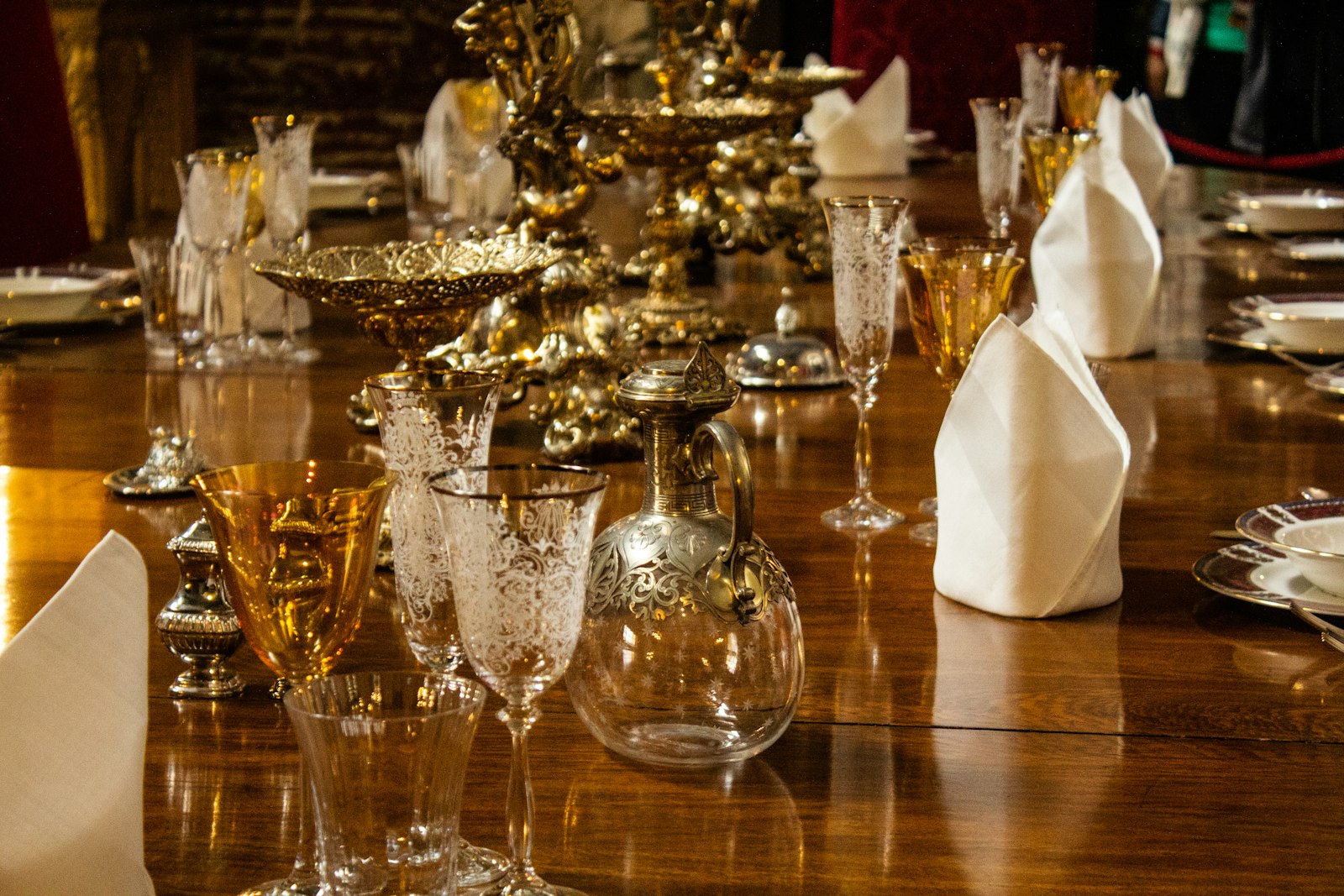 Fine dining table setting