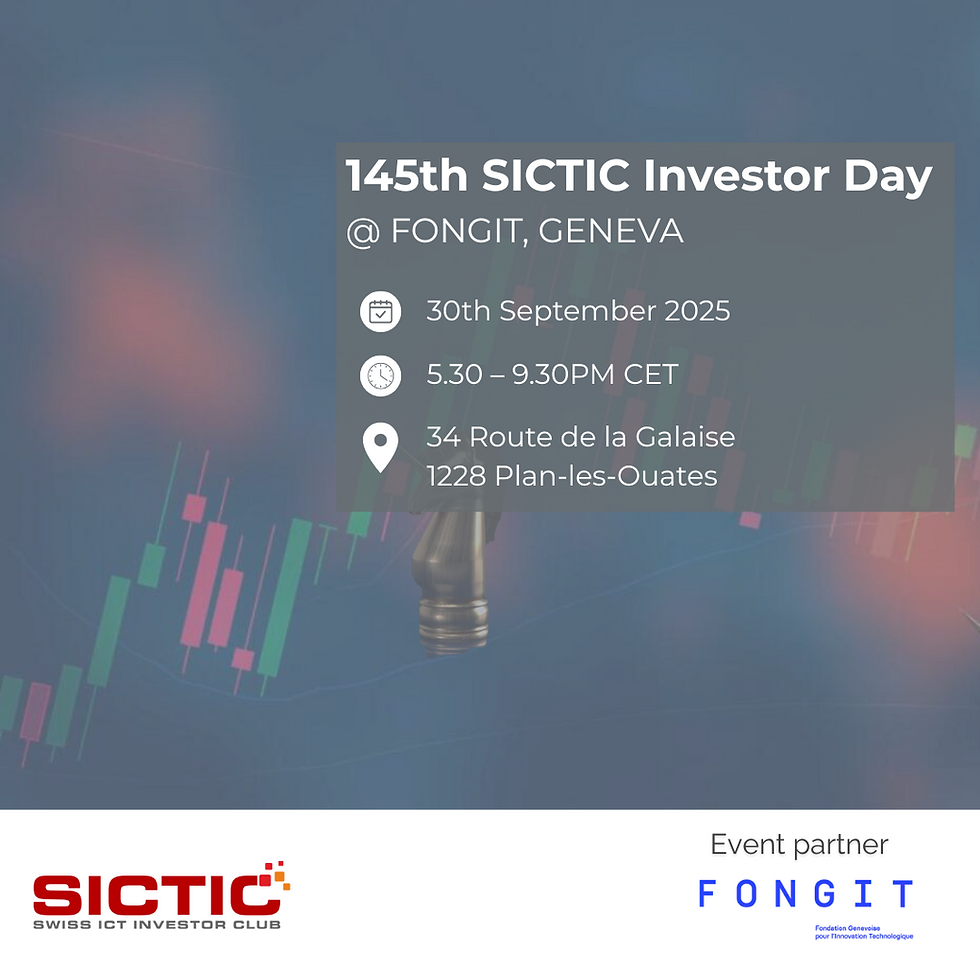 SICTIC Investor Day @ FONGIT