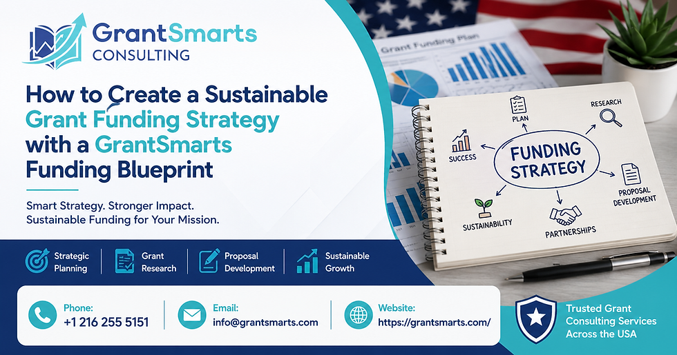How to Create a Sustainable Grant Funding Strategy with a GrantSmarts Funding Blueprint