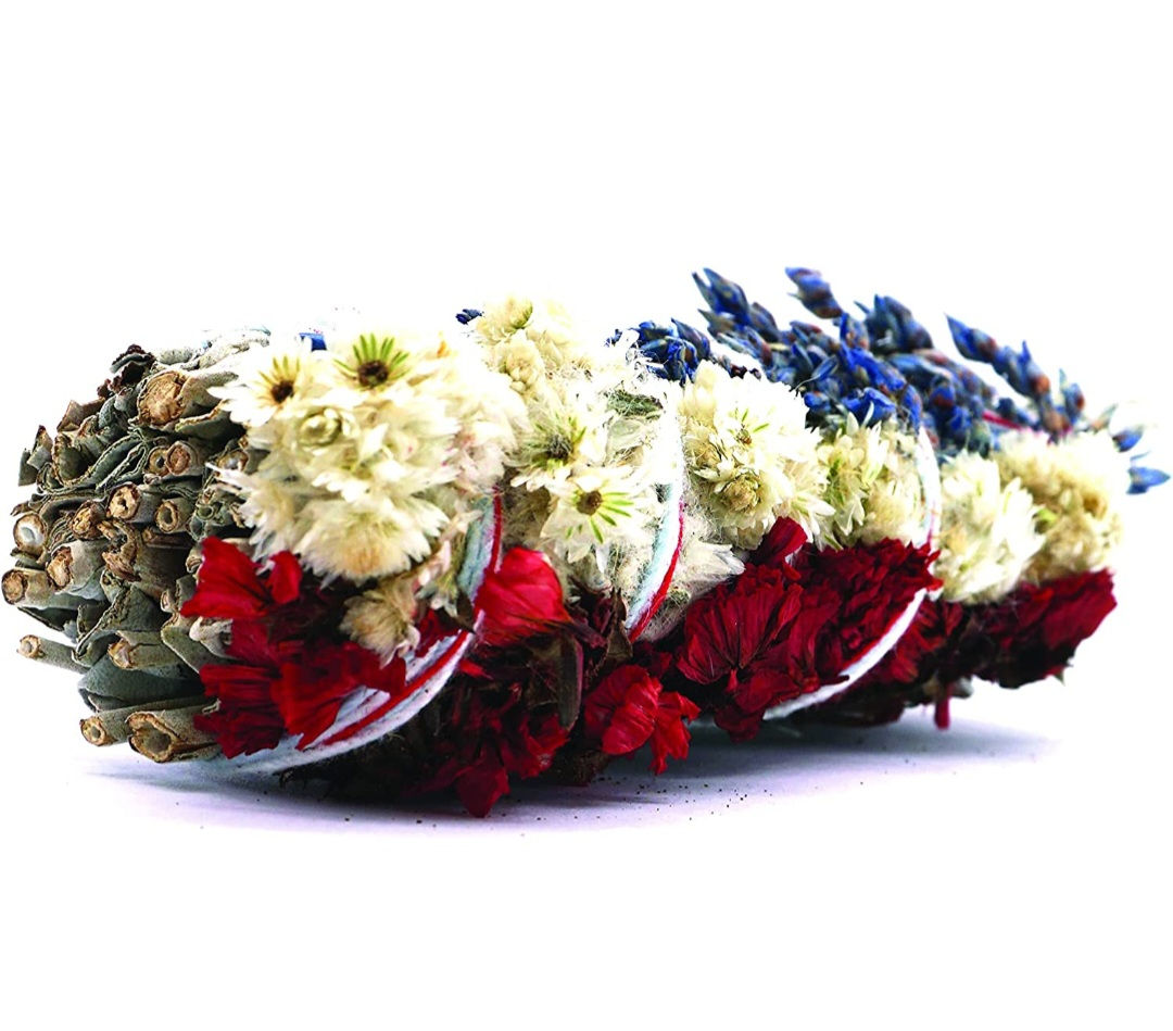 Red, White, & Blue White Sage