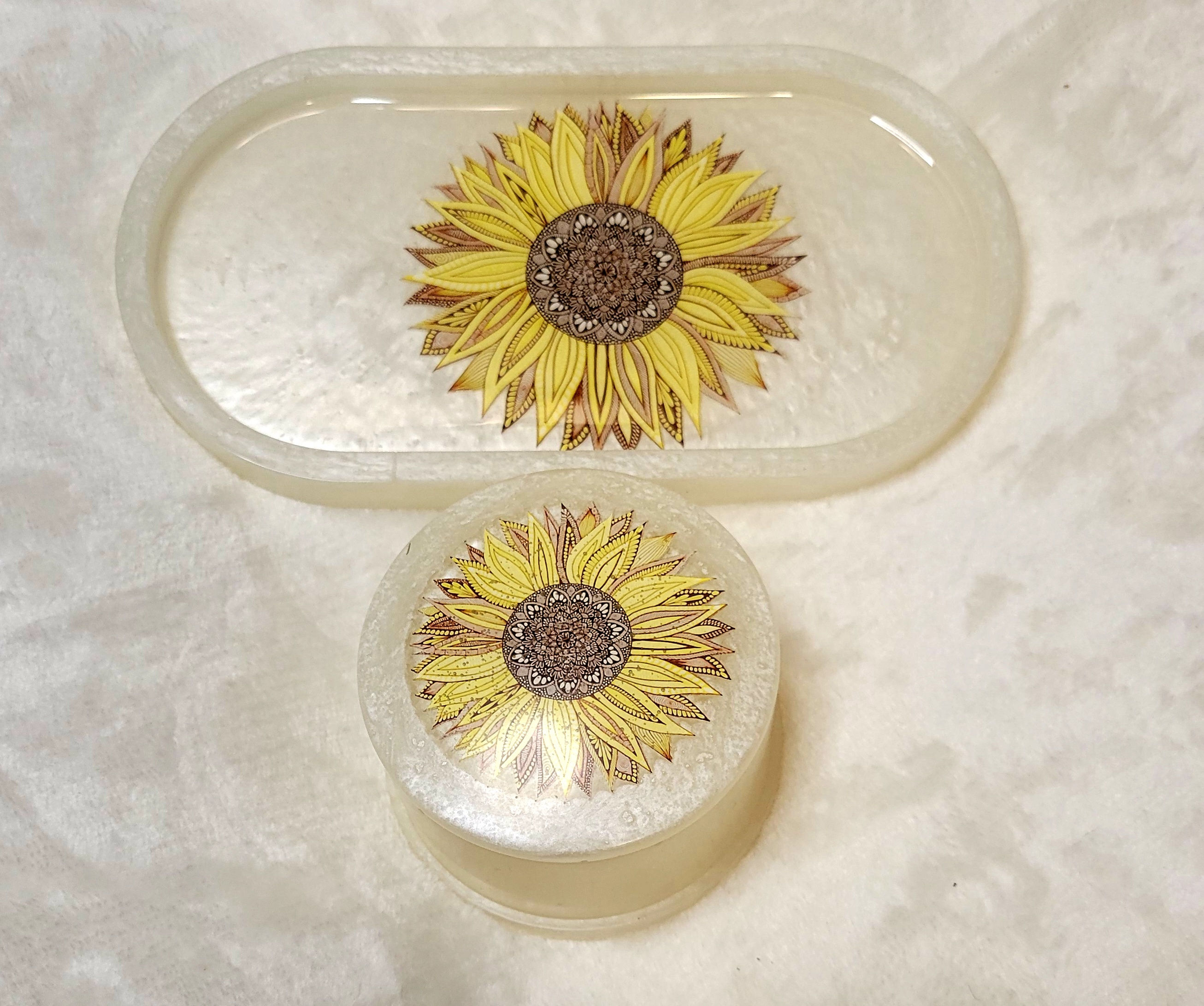 Sunflower Goddess Tray Set