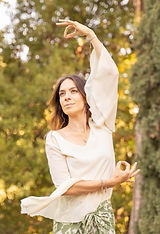 Insegnante Yoga e Pilates all'esterno