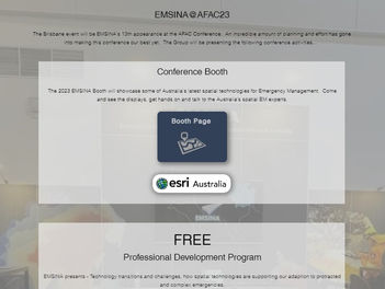 Popup AFAC23 Website (EMSINA Booth and PDP)