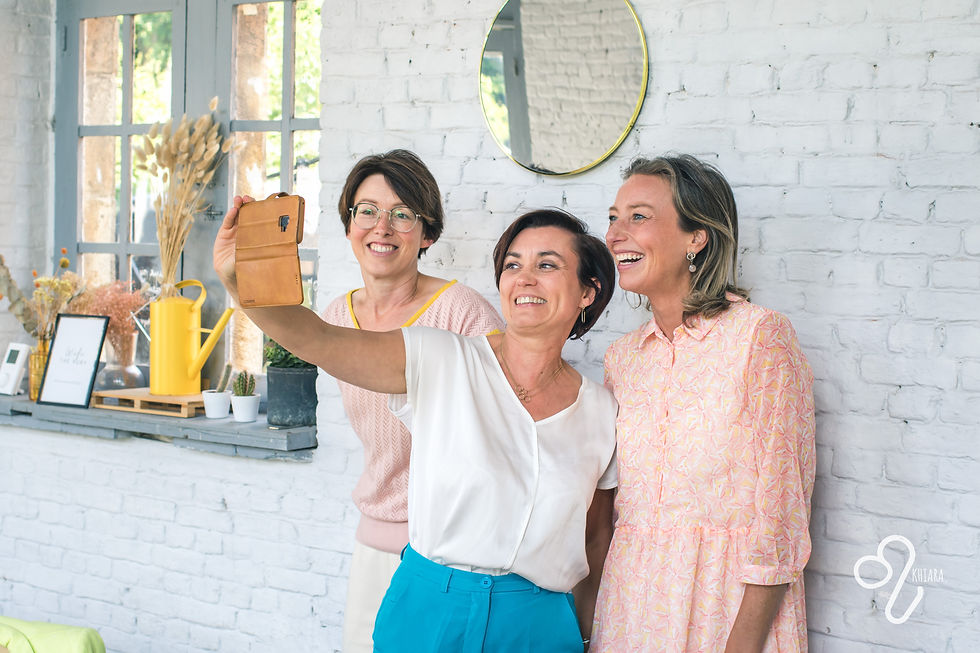 Selfie met ondernemers die de LinkedIn Summer Training volgden.
