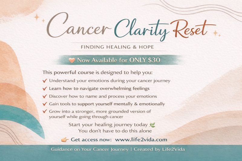 Cancer Clarity, calm, neutral color, red, green, orange, pastel, hills, mountains, relaxing, beach
