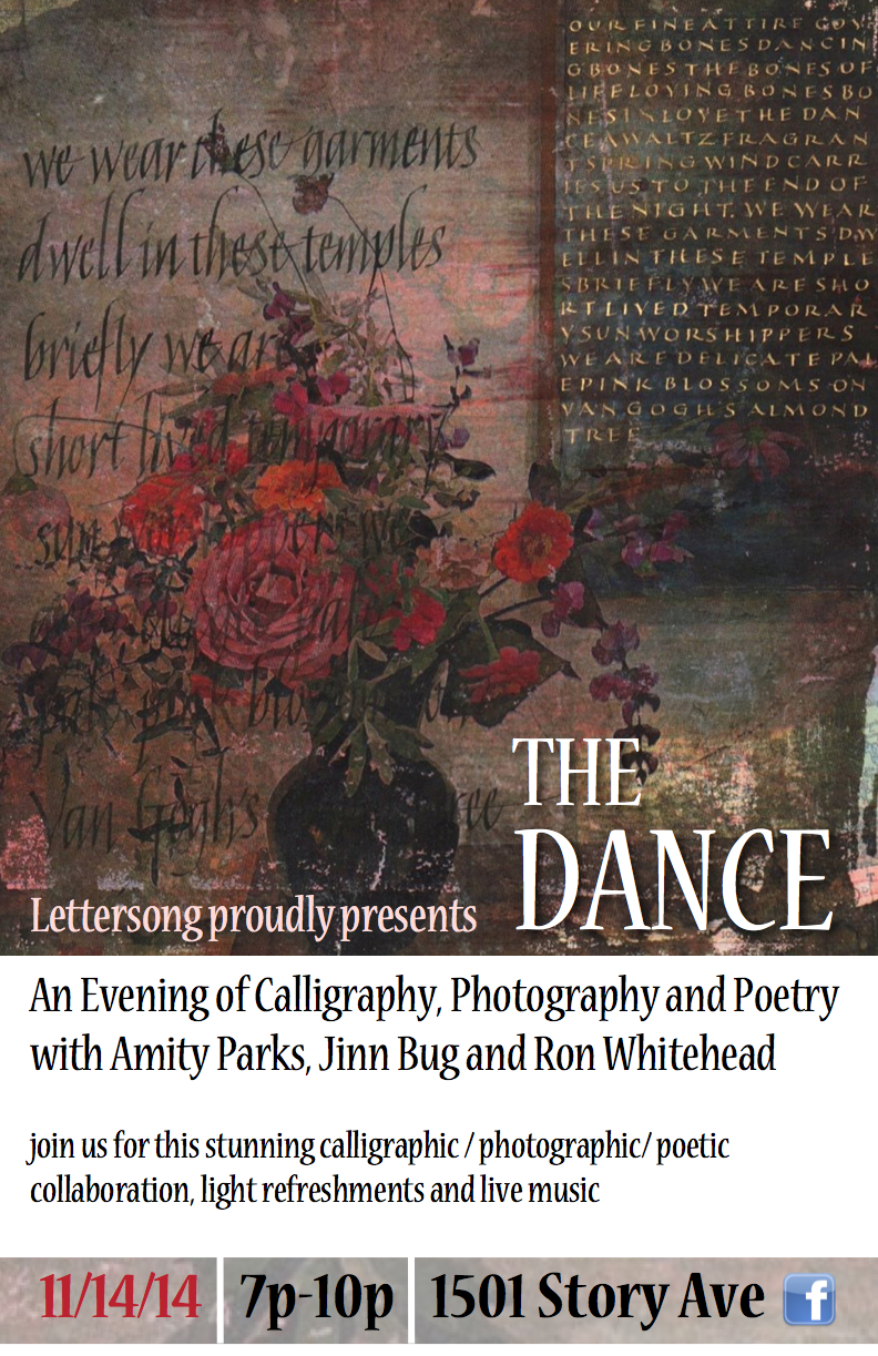 Lettersong event poster, The Dance