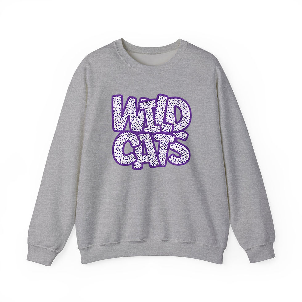 Thumbnail: Wildcats Polka Dot - Sweatshirt