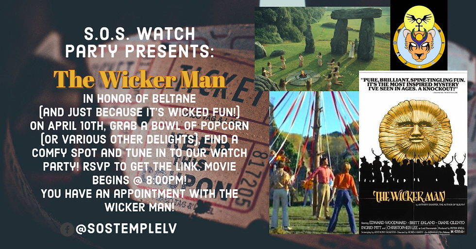 Make your appointment - with The Wicker Man!