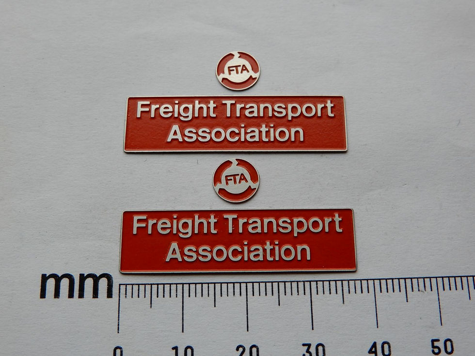 37672 Freight Transport Association red nameplates
