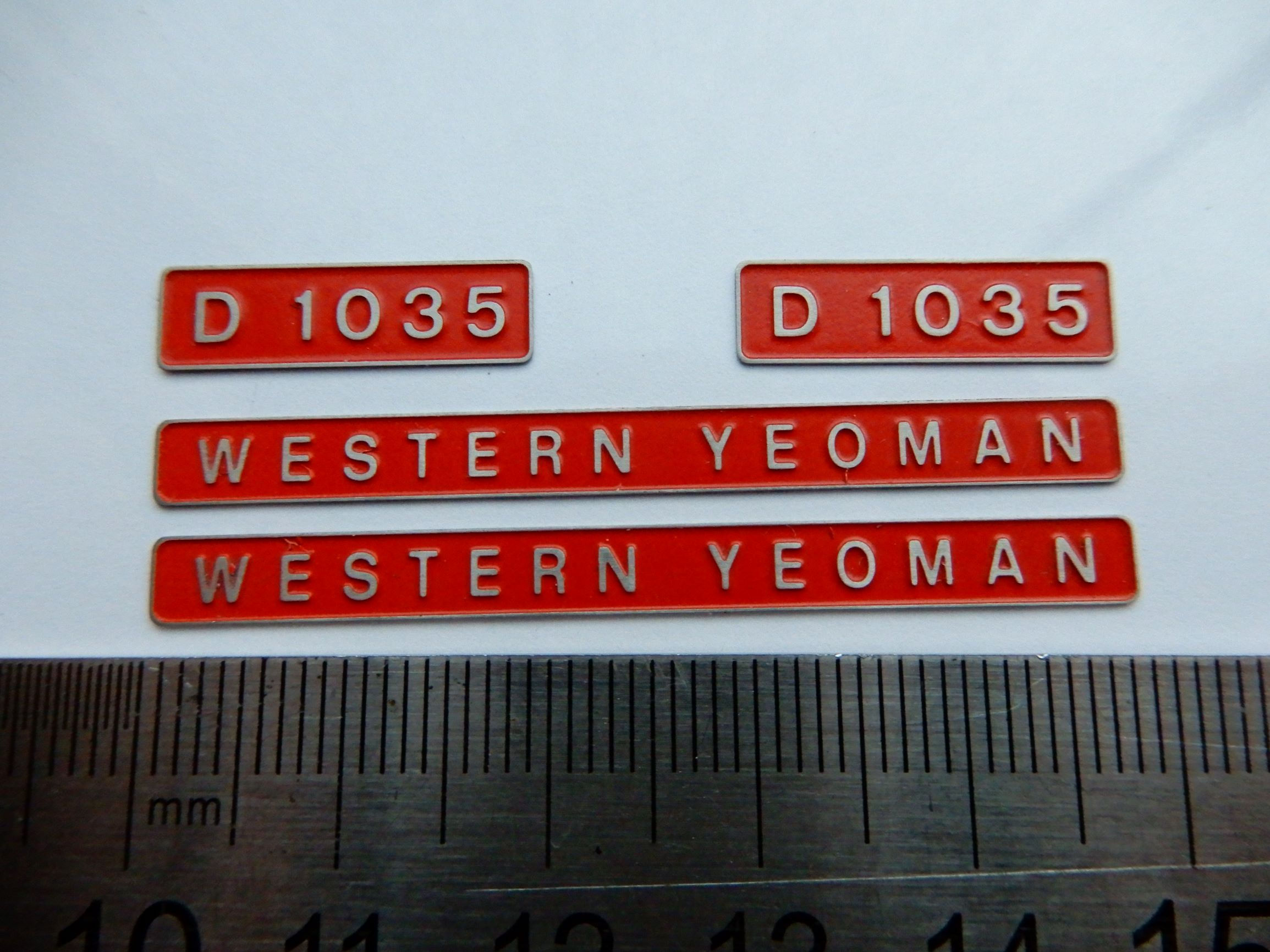 D1035 WESTERN YEOMAN