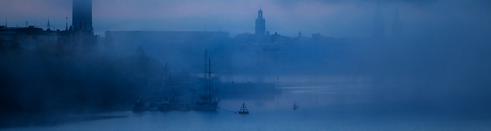 Estocolmo con niebla