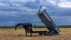 Telescopic Gooseneck Dump Trailer 