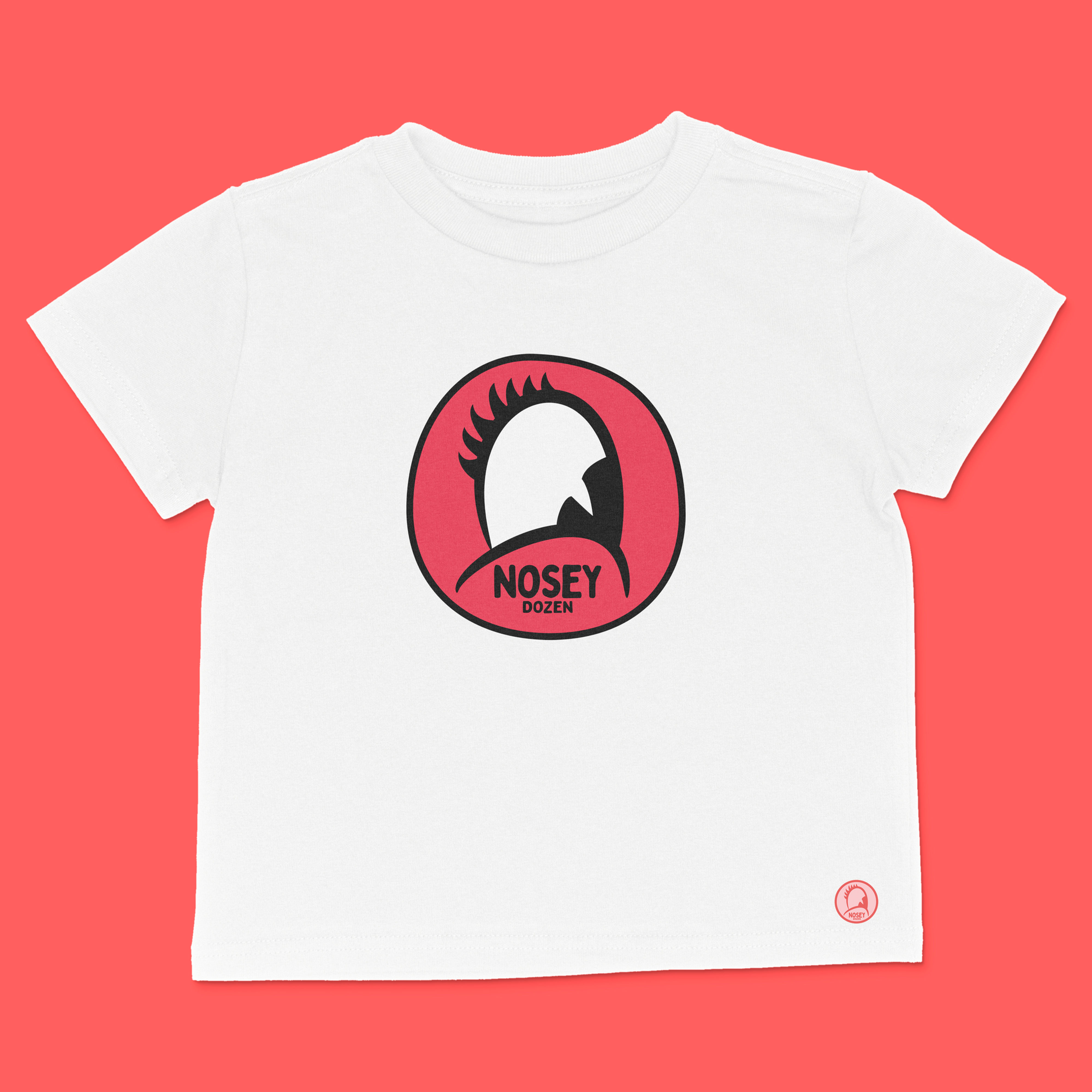 "NOSEY LOGO" KIDS T-SHIRT_WHITE