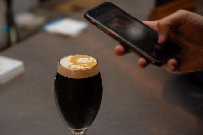 Half a guinness at the Linked Inn Tavern Event by KGA Agency