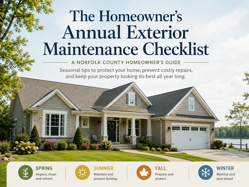 Annual Homeowner's Exterior Maintenance Checklist