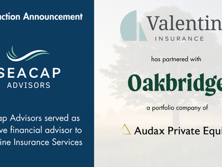 Valentine Insurance Services Partners with Oakbridge Insurance