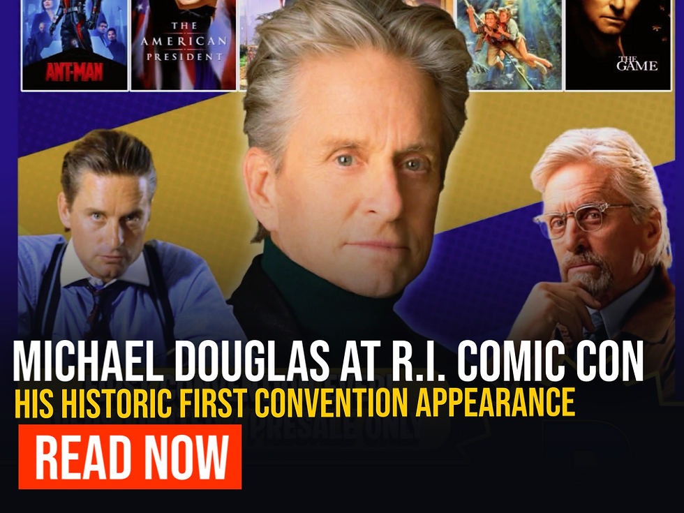 Michael Douglas Set to Make Historic First Convention Appearance at Rhode Island Comic Con 2026