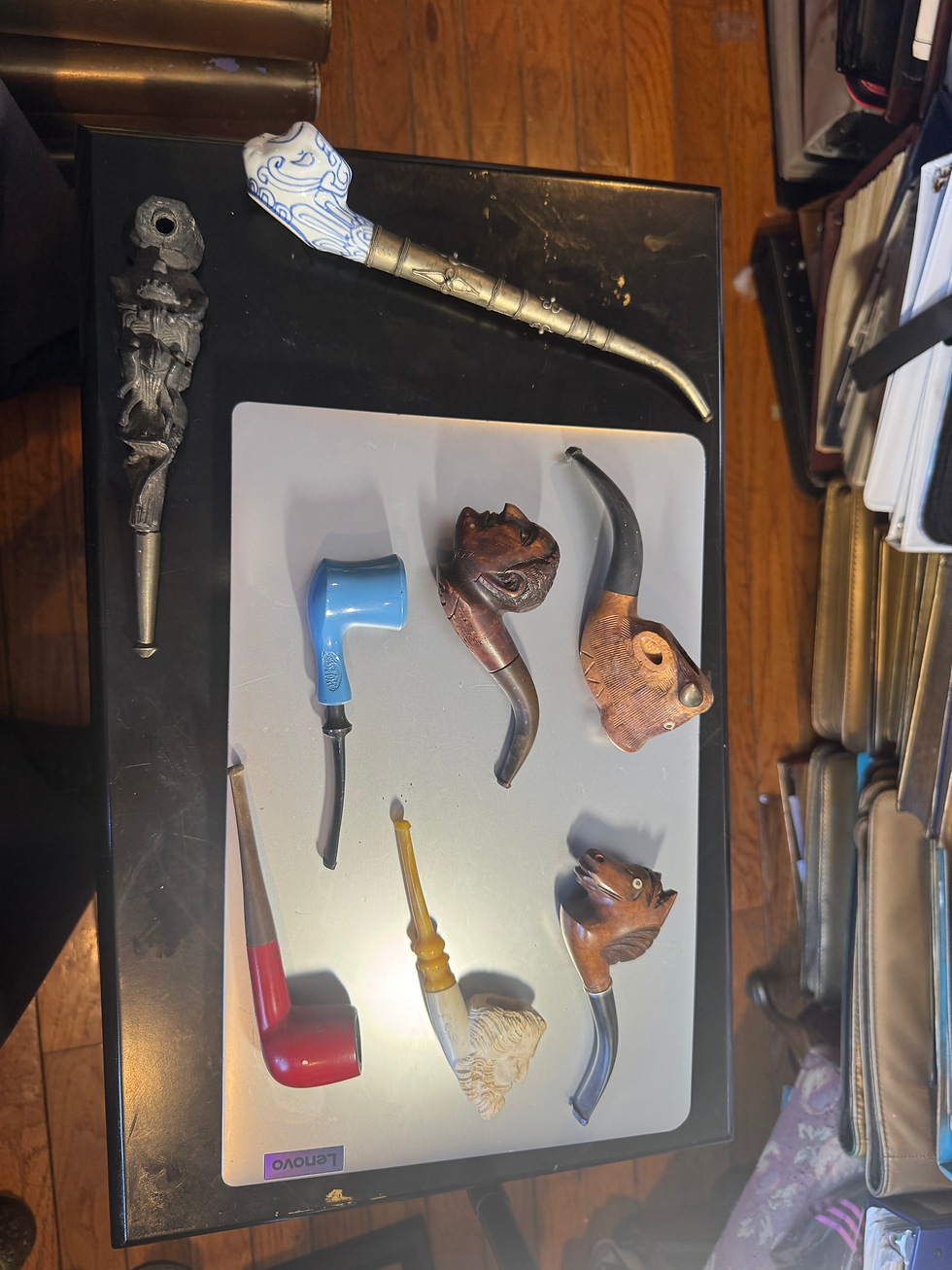 Thumbnail: Antique smoking pipes