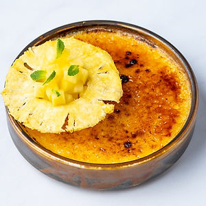 Pina Colada Tarts With Brûlée Pineapple