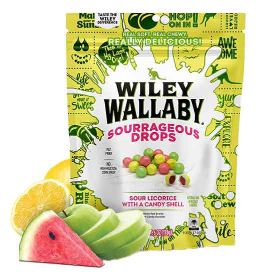 Thumbnail: Wiley Wallaby Sourageous Sour Drops