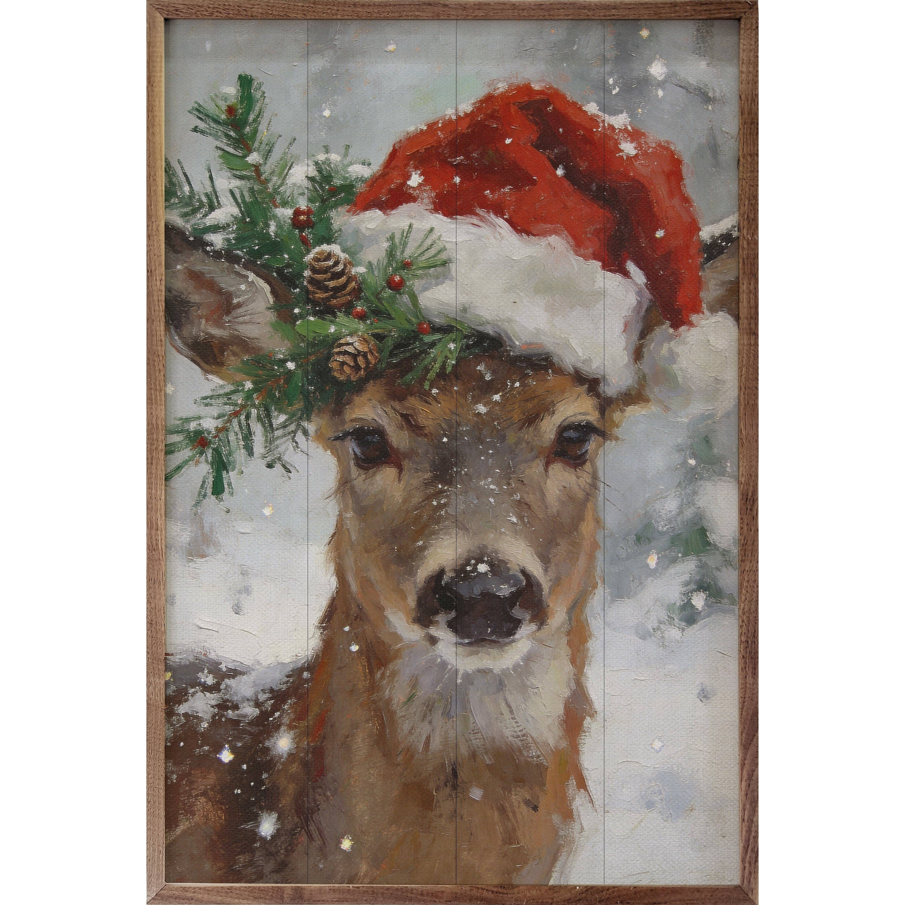 Winter Deer Noel (10 x 16)